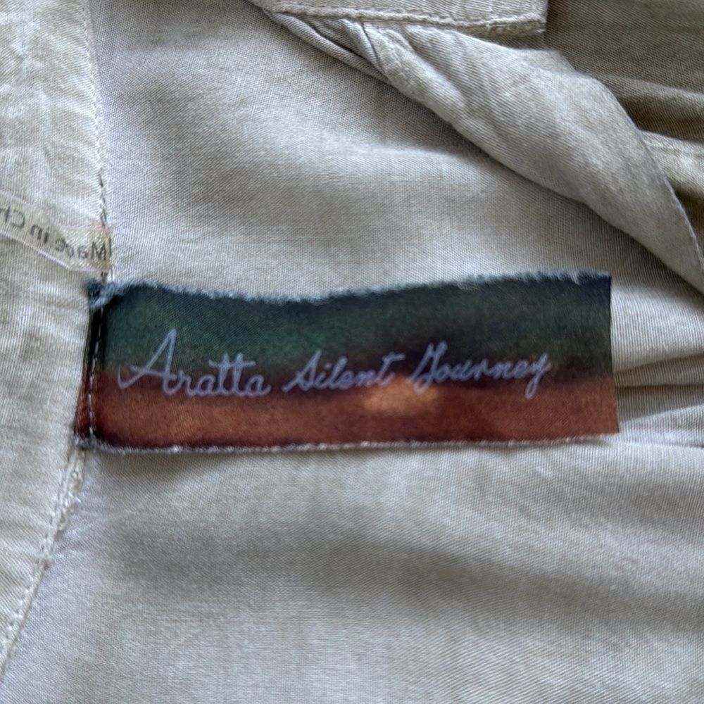 Aratta Silent Journey Embroidered Floral Collared Blouse Size Small - Picture 5 of 15